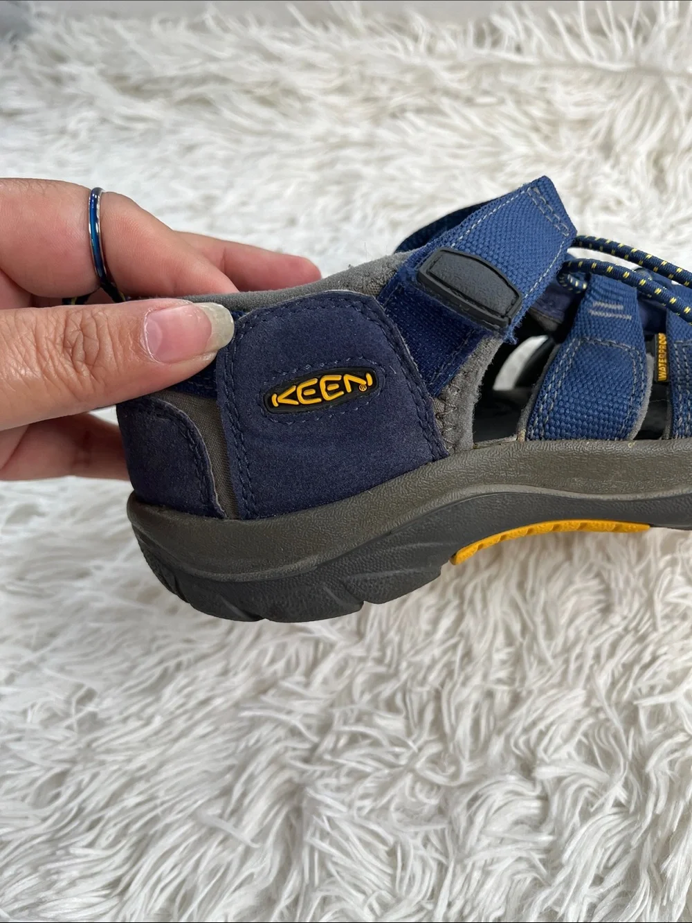 Keen Navy Blue Youth Closed-Toe Outdoor Sandals